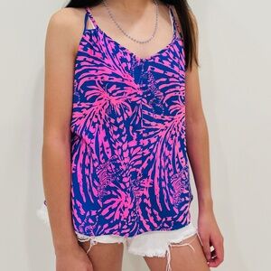 Lilly Pulitzer Silk Dusk Top Size XS
